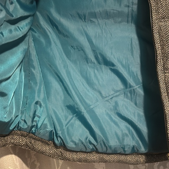 L.O.G.G-Gray Herringbone Puffer Vest - Picture 2 of 3